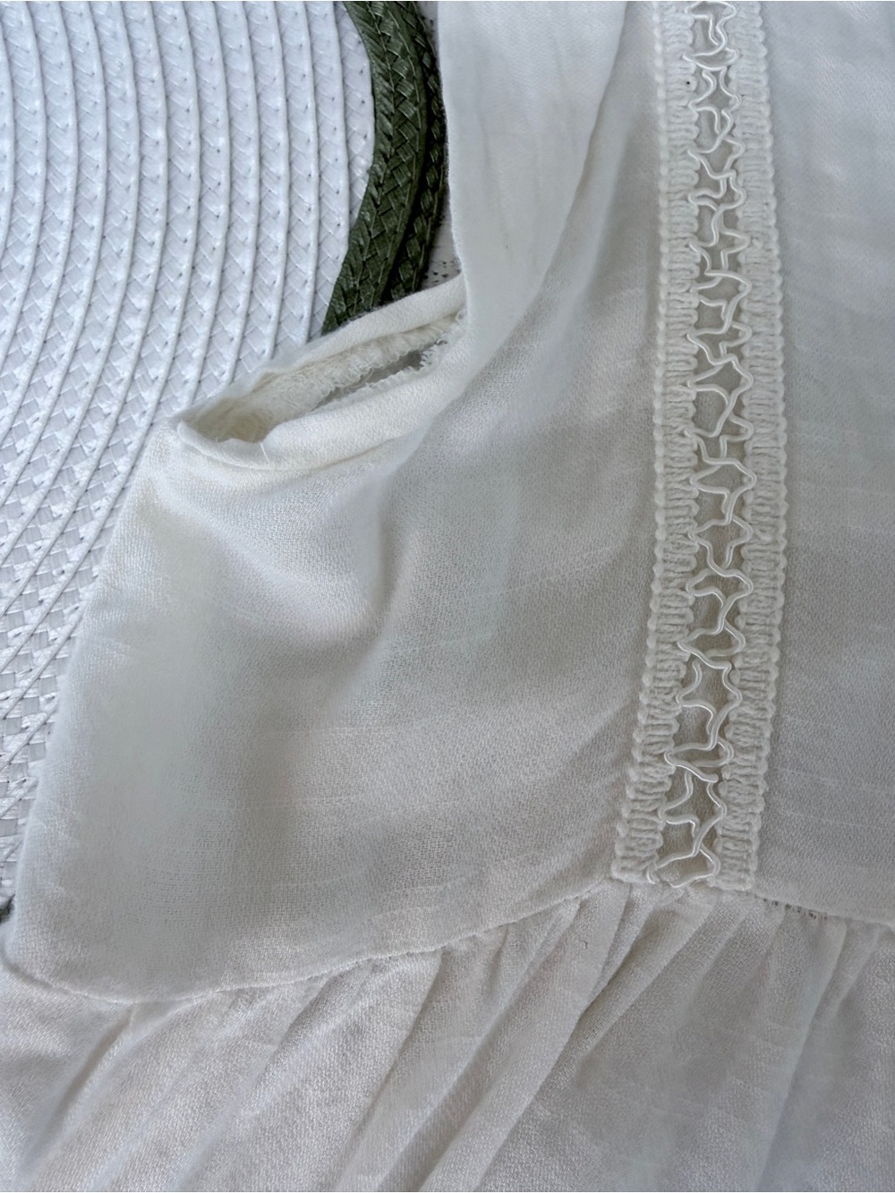 Lucky Brand Cream Boho top - Picture 6 of 8